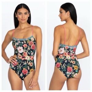 Johnny Was Women's Mia Spaghetti Strap One Piece Floral XS